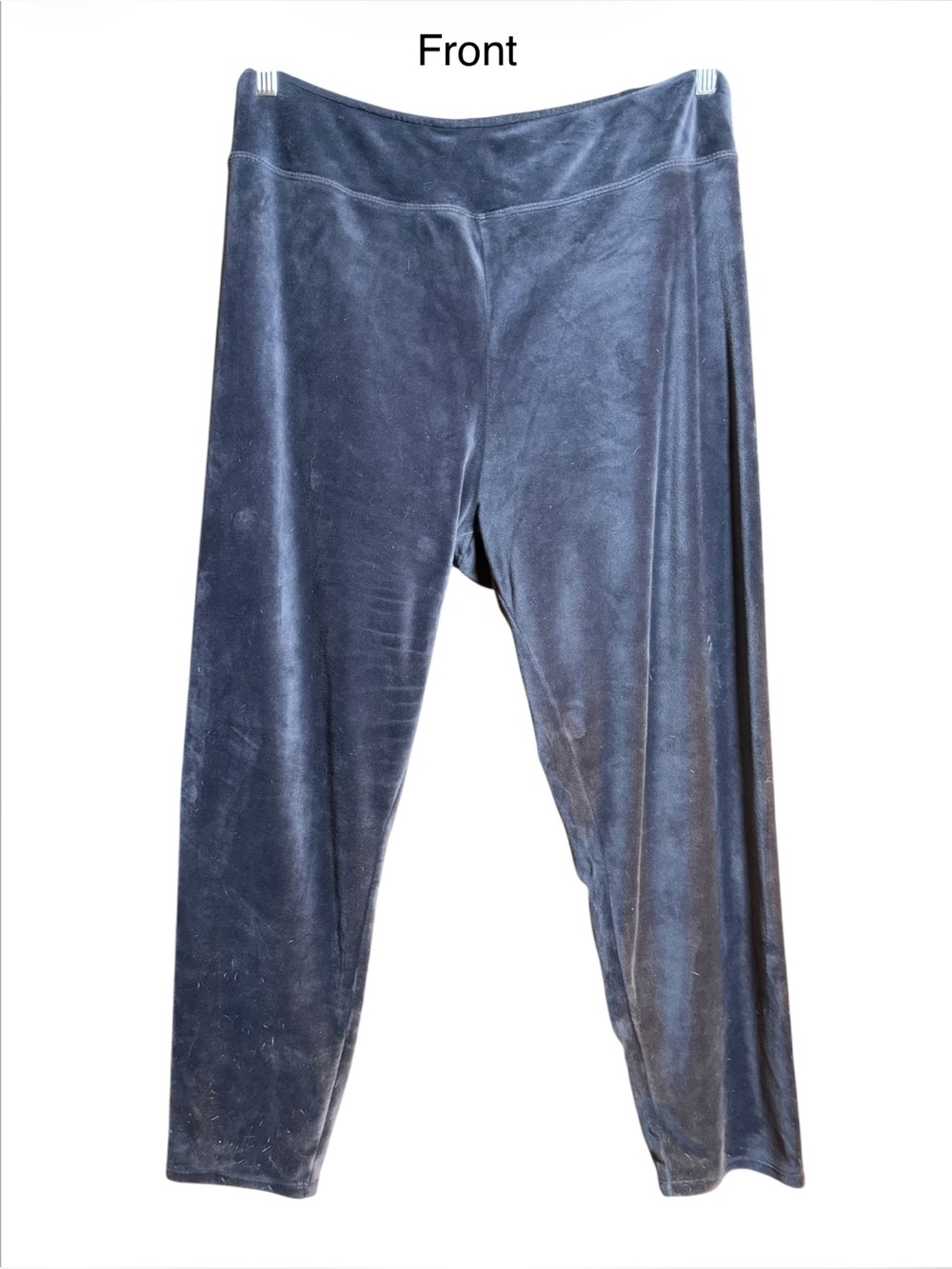 Cuddl Duds Double Plush Velour Leggings In Carbon Grey. Size 2X